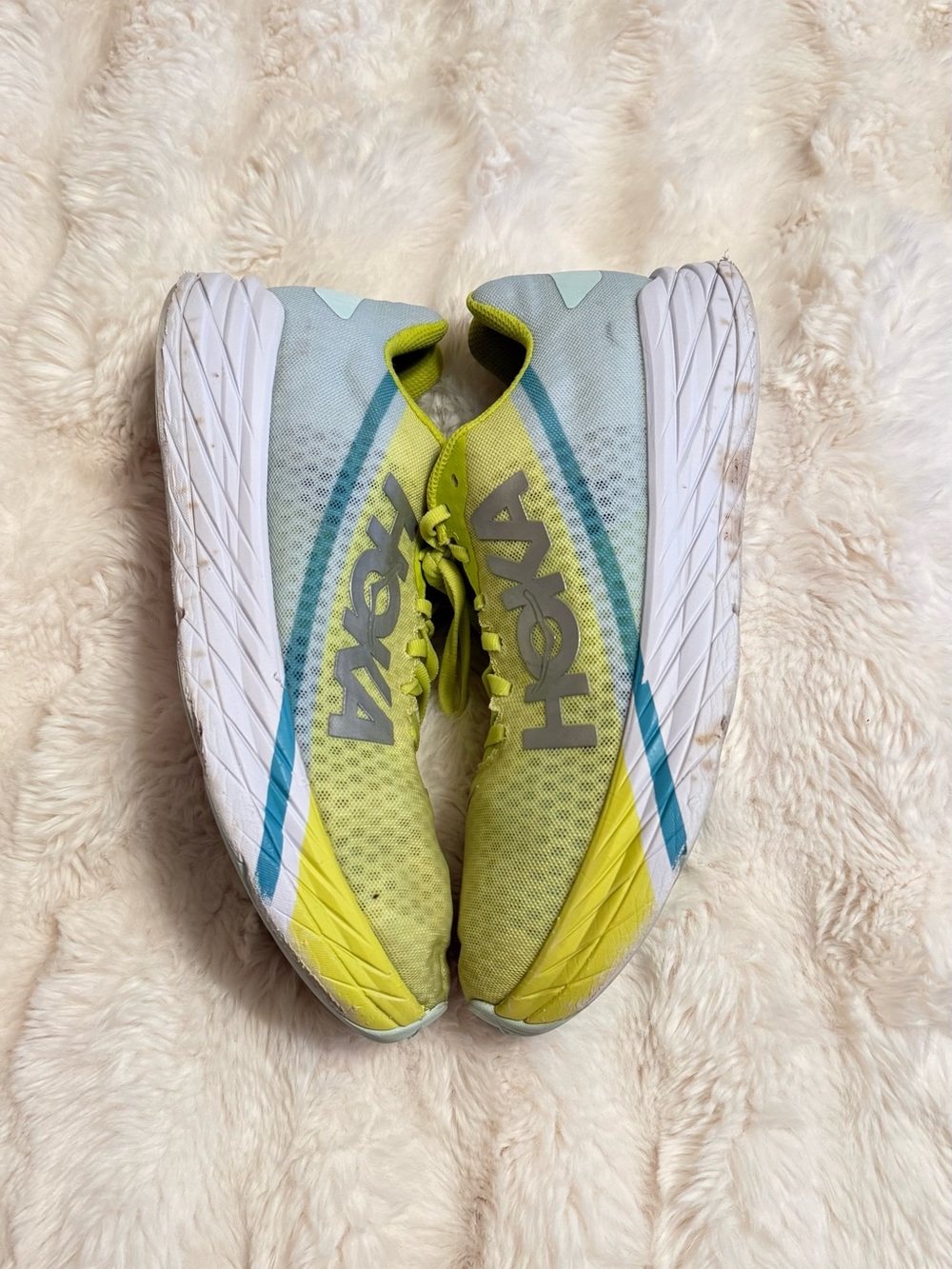 Hoka One Rocket X running shoes. sneakers